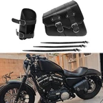 Motorcycle Left Side Saddle Bag Pu Black Tool For Harley Sportster Iron 883. Fixed Price $39.59.