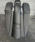 7" Extended Stretched Bags And Rear Fender For 2014-2019 Harley Davidson Touring. Fixed Price $999.00.