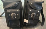All American Rider Black Leather Universal Saddlebags Free Shipping. Fixed Price $113.99.