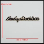 3D Metal Chrome Harley Davidson Curly Letter Emblem Badge For Tank Tour Pack. Fixed Price $22.99.