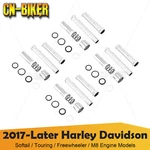 Chrome Pushrod Cover Kit For Harley Softail Touring Freewheeler M8 Engine 2017+. Fixed Price $44.99.