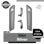 For 14+ Harley Touring Billet Silver Saddlebag Lid Lever & Latch Cover Set Kit. Fixed Price $159.00.