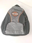 Harley Davidson Book Bag Backpack Blk/silver 16X11X5 Lightweight Padded Straps. Fixed Price $15.95.