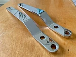 Motorcycle Brackets Chrome Universal Biker Drag Saddlebag Rail Rear Support. Fixed Price $49.99.