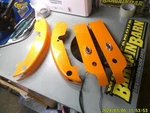 02 Harley Davidson Road King Orange Klock Werks Bag Fillers. Fixed Price $199.99.