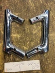 Harley Chrome Saddlebag Guards Mounts Brackets Shovelhead 90914-78 90914-79. Fixed Price $29.99.