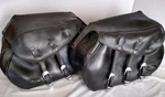 (2) Harley Davidson Saddlebag Set Left & Right Side 90605-96 Black Leather. Fixed Price $124.95.