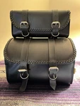 Willie & Max Black Motorcycle Bags. Set Of 2: Pax Tour Trunk Tool Pouch. Fixed Price $125.00.