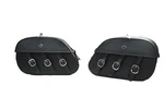 2003 - 2008 Kawasaki Vulcan 1600 Aftermarket Viking Trianon Leather Saddlebags. Fixed Price $55.97.