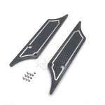 Black Edge Cut Saddlebag Latch Cover For Harley Touring Street Glide 93-13. Fixed Price $38.99.