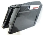 4.5" 2 Into Stretched Extended Saddlebags 6X9 Speaker Lids For Harley 93-13. Fixed Price $599.00.