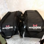 Coleman Maddog Gear Motorcycle Saddle Bag Set Gray Black One Strap Needs Repair. Fixed Price $59.62.