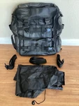 Carroll Companies Sissy Bar Bag Motorbike Road Leather Backpack With Cover. Fixed Price $28.00.