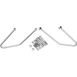 Drag Specialites Chrome Saddlebag Support Brackets For 06-10 Fxst 07-17 Flstf. Fixed Price $100.89.