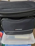 Firstgear Nylon Tail Or Sissy Bar Bag Black Model 10-7238 Expandable Roadtex New. Fixed Price $69.99.