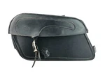 Castle Streetbags Kickback Plain Black Hard Leather Motorcycle Saddlebag. Fixed Price $49.99.