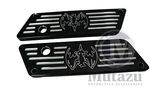 Billet Latch Covers Hardware Kit Harley Touring Saddlebag Bags Bat Design. Fixed Price $69.00.