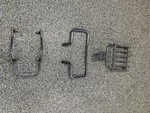 Vespa P200E Luggage Carrier Rack, Front Mudguard Bumper Bar & Rear Grab Rail. Fixed Price $200.00.