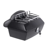 Black Motorcycle Trunk Tail Bag Luggage Case Top Rack For Honda Harley Kawasaki. Fixed Price $150.74.