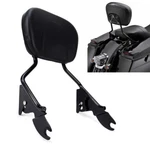 Black Passenger Sissy Bar Backrest For Harley Touring Glide Flhx Flht 2009-LATER. Fixed Price $58.95.