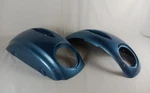 Indian Springfield Sapphire Steel Blue Concert Audio Saddlebag Lids 5450594. Fixed Price $246.72.