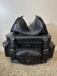 All American Rider Sissy Bar Bag Overnight Rvt Motorcycle Luggage Leather Great!. Fixed Price $115.98.