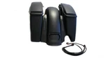 Matte Black Cvo In Cut Out Extended Rear Fender W/ Saddlebags Set 2014-2020. Fixed Price $799.00.