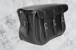 Harley Ul El Flathead Panhead Big Twin Knucklehead Saddlebags Panam Black. Fixed Price $750.00.