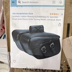 Kemimoto Synthetic Motorcycle Saddlebag Sportster Street Glide Electra Touring. Fixed Price $75.00.