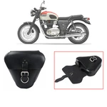 Black Pu Leather Side Cover Bag For Triumph Bonneville T100 Scrambler 1200 Xc Xe. Fixed Price $66.06.