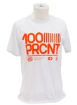 100 Percent Men's White Graphic Short Sleeve Tee Shirt. Fixed Price $39.99.