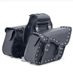 13" Motorcycle Studded Saddlebags Waterproof Pvc Easy Removal 2PC. Fixed Price $245.32.