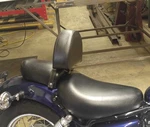 Yamaha 250 V-star Motorcycle Driver Backrest Quick Release Bolt On Install. Fixed Price $92.56.