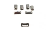 3/4 Inch Oblong Bevel Saddlebag Spots Nickel For Harley-davidson. Fixed Price $34.99.