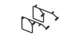 Burly Brand Saddlebag Mount Kit Motorcycle Street Bike B15-1070B 3521-0195. Fixed Price $123.43.