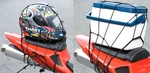 New Lot Of Two (2) Motorcycle Cargo Nets Helmet Cooler Mesh Bungee Strap 12"X15". Fixed Price $19.95.