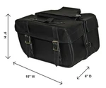 15" Pvc Motorcycle Waterproof Rugged Saddlebags For Harley - UV76. Fixed Price $136.00.