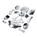 Fairing Saddlebag Fit For Electra Glide Ultra Limited 14+ Silver/black Honeycomb. Fixed Price $3799.99.