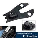 Black Pu Leather Tank Panel With Pouch Bag For Harley Fatboy Flstf Softail Flstc. Fixed Price $54.26.