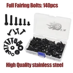 Universal Top Stainless Steel Motorcycle Fairing Bolts Kit Bodywork Screws Usa. Fixed Price $18.98.