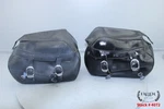 2007 Harley Sportster 883 Custom Leather Saddlebag + Mount Bracket Set. Fixed Price $175.00.