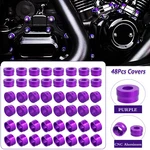 Purple Engine Bolt Caps Cover Kit For Harley Electra Street Glide Flhx Road King. Fixed Price $34.20.