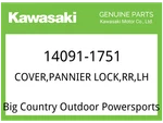 Kawasaki Oem Part 14091-1751 Cover,pannier Lock,rr,lh. Fixed Price $31.49.