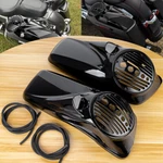 For 2014-2025 Harley Touring Models Vivid Black 8" Speaker Lids W/ Tweeter Port. Fixed Price $219.95.