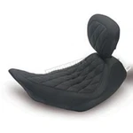 Mustang Seats Black Wide Tripper Diamond Solo W/driver Backrest 79694. Fixed Price $675.00.