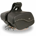 Milwaukee Leather 646 Black Zip-off Pvc Studded Throw Over Motorcycle Saddlebags. Fixed Price $129.99.