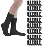 12 Pairs Men's Solid Sports Cotton Crew Socks Athletic Work Size 9-11 10-13. Fixed Price $6.99.