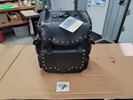 Castle Jumbo Primary Motorcycle Tail Pack Bag Luggage Leather Studded 22-3081. Fixed Price $225.00.