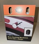 Nos Genuine Harley Large Pack Chrome Rear Docking Point Covers 48220-10 Oem. Fixed Price $34.95.