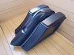 Long Sweep Extended Saddlebags/fender And Lids For Harley Davidson 09-2013. Fixed Price $1037.40.